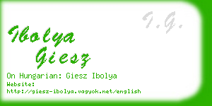 ibolya giesz business card